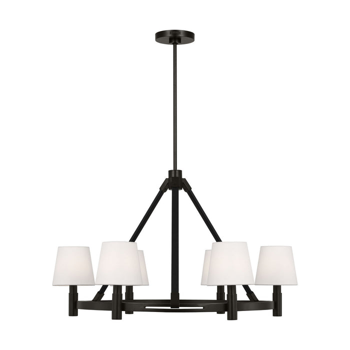 Visual Comfort Studio - LC1246AI - Six Light Chandelier - Grayson - Aged Iron