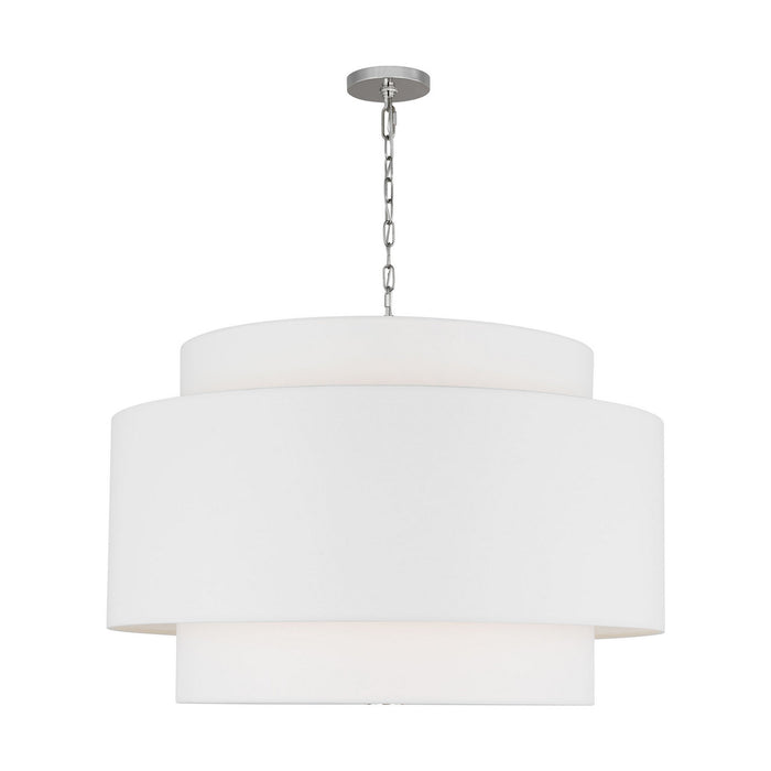 Visual Comfort Studio - KSP1184PN - Four Light Pendant - Sawyer - Polished Nickel