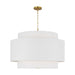 Visual Comfort Studio - KSP1184BBS - Four Light Pendant - Sawyer - Burnished Brass