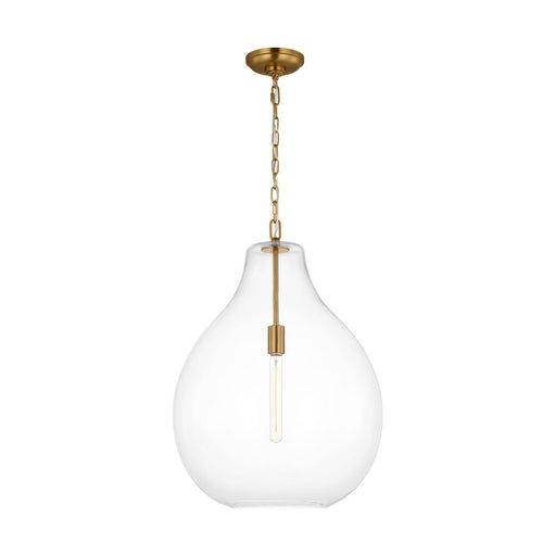 Magnus One Light Pendant Burnished Brass