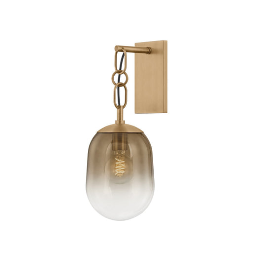 Harvey One Light Wall Sconce Patina Brass