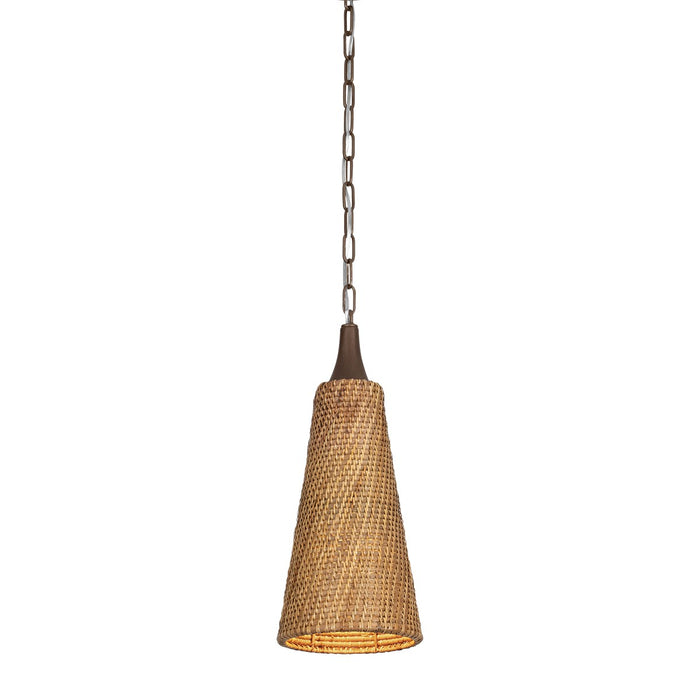 Troy Lighting - F2709-BRL - One Light Pendant - Kenzo - Bronze Leaf