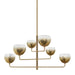 Troy Lighting - F3745-PBR - Six Light Chandelier - August - Patina Brass