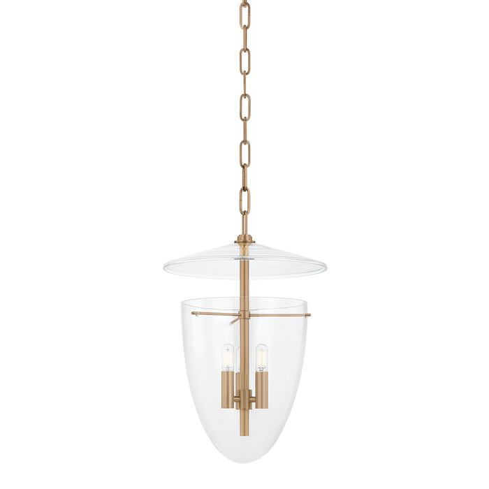 Troy Lighting - F4414-PBR - Three Light Lantern - Tully - Patina Brass