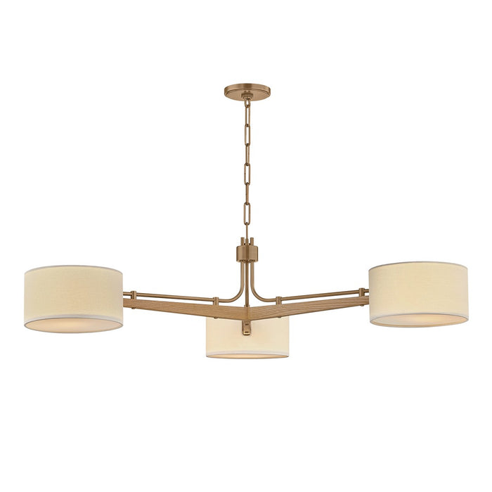 Troy Lighting - F5650-PBR - Three Light Chandelier - Mailo - Patina Brass