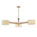 Troy Lighting - F5650-PBR - Three Light Chandelier - Mailo - Patina Brass