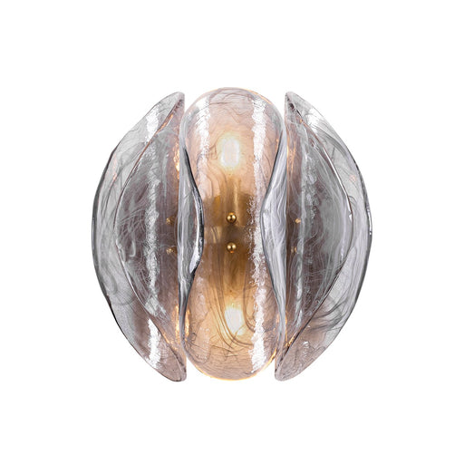 Anatase Two Light Wall Sconce Vintage Gold Leaf