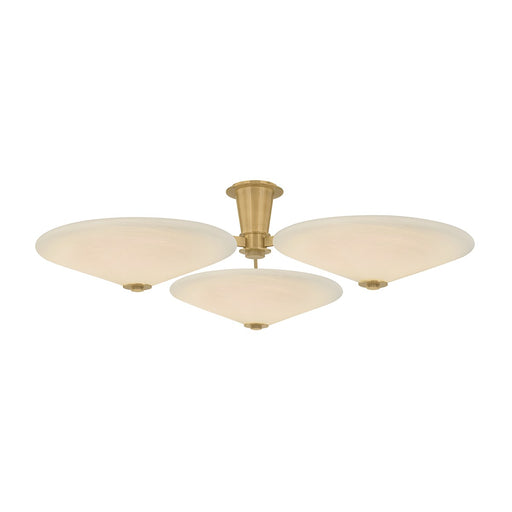 Cologne LED Flush Mount Vintage Brass