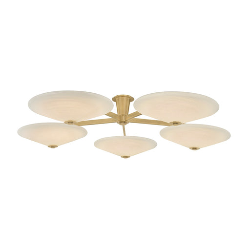 Cologne LED Flush Mount Vintage Brass