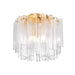 Corbett Lighting - 502-20-VGL - Three Light Semi Flush Mount - Varenna - Vintage Gold Leaf