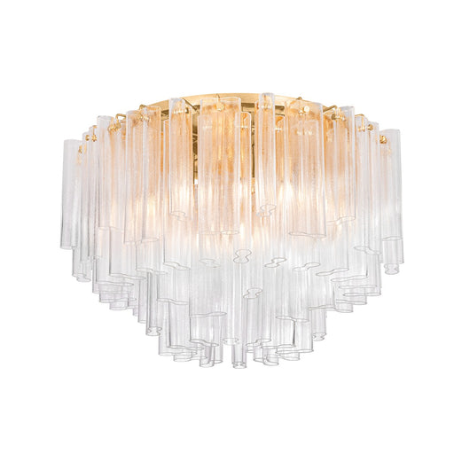 Varenna 15 Light Semi Flush Mount Vintage Gold Leaf