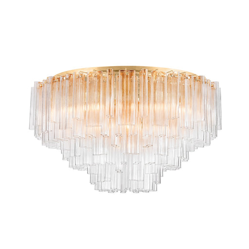 Varenna 39 Light Semi Flush Mount Vintage Gold Leaf