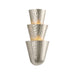 Corbett Lighting - 508-03-WSL - Three Light Wall Sconce - Bucharest - Warm Silver Leaf