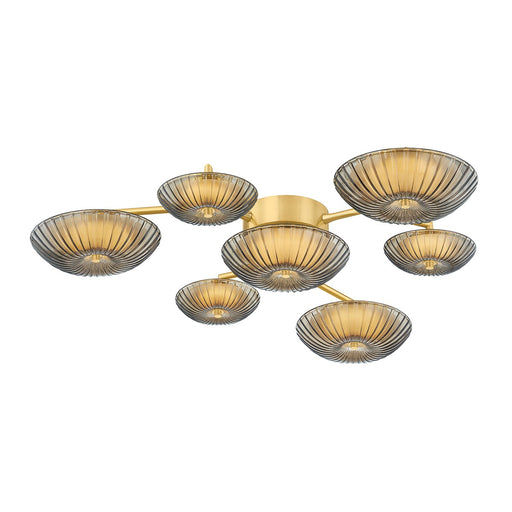 Birmingham LED Flush Mount Vintage Polished Brass