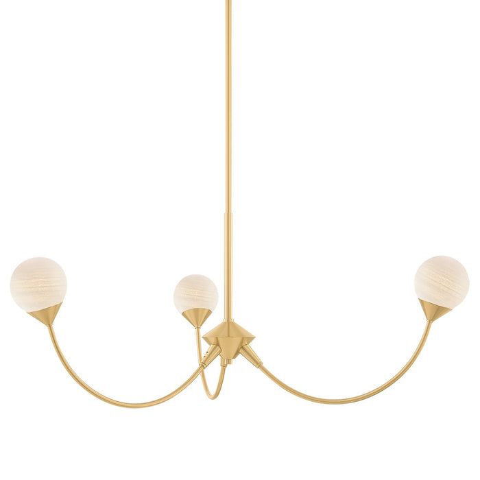 Mitzi - H1051803-AGB - LED Chandelier - Natasha - Aged Brass