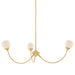 Mitzi - H1051803-AGB - LED Chandelier - Natasha - Aged Brass