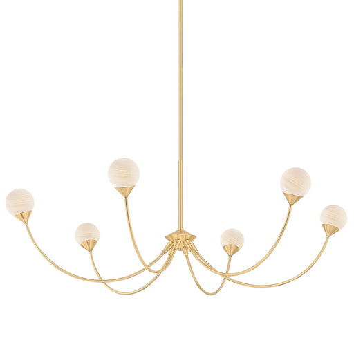 Natasha LED Chandelier Aged Brass