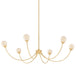 Mitzi - H1051806-AGB - LED Chandelier - Natasha - Aged Brass