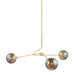 Mitzi - H1057803-AGB - Three Light Chandelier - Nyla - Aged Brass