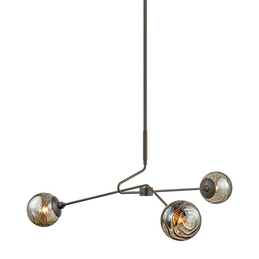 Nyla Three Light Chandelier True Bronze
