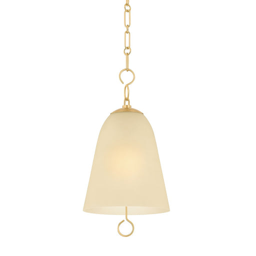 Christine One Light Pendant Aged Brass