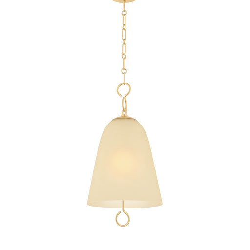 Christine One Light Pendant Aged Brass