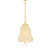 Mitzi - H1058701S-AGB - One Light Pendant - Christine - Aged Brass