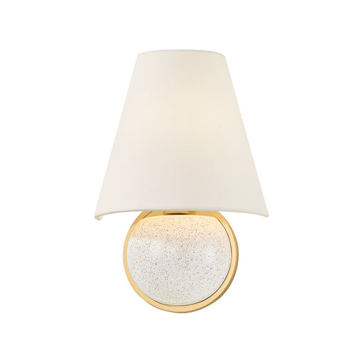Marlena One Light Wall Sconce Aged Brass