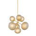 Mitzi - H1073807-AGB - Seven Light Chandelier - Zaley - Aged Brass