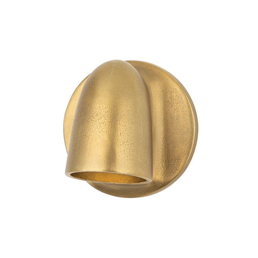 Canna One Light Wall Sconce Aged Brass