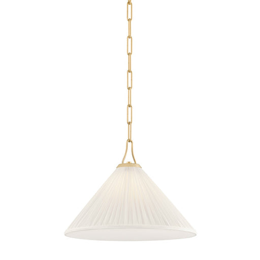 Merida One Light Pendant Aged Brass