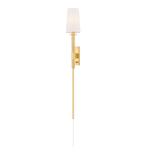Ginny One Light Wall Sconce Aged Brass