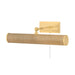 Mitzi - HL263202-AGB/GC - Two Light Picture Light - Holly - Aged Brass/Grasscloth