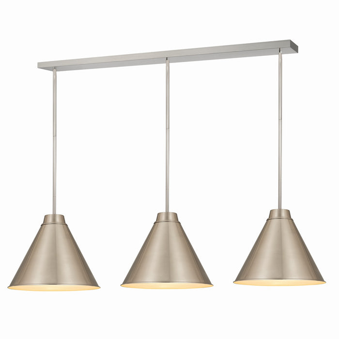 Z-Lite - 6011P18-3L-BN - Three Light Pendant - Eaton - Brushed Nickel