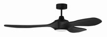Craftmade - EVY60FB3-NWF - 60"Ceiling Fan - Envy 60" Ceiling Fan, Damp Rated, no Wifi - Flat Black