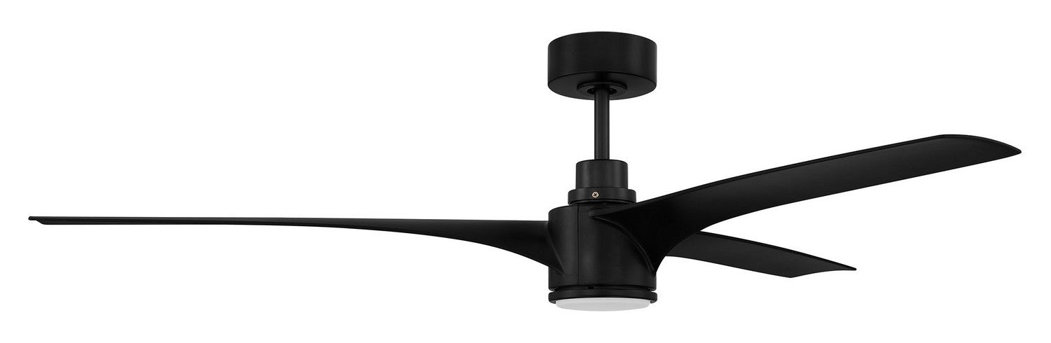 Craftmade - PHB60FB3-NWF - 60"Ceiling Fan - Phoebe 60" Indoor/Outdoor Ceiling fan no Wifi - Flat Black