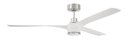 Craftmade - PHB60WPLN3-NWF - 60"Ceiling Fan - Phoebe 60" Indoor Ceiling Fan without Wifi - White/Polished Nickel