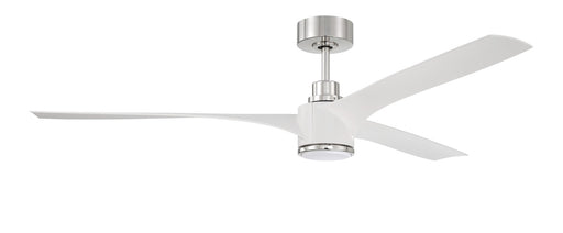 Craftmade - PHB60WPLN3-NWF - 60"Ceiling Fan - Phoebe 60" Indoor Ceiling Fan without Wifi - White/Polished Nickel
