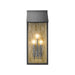 Artcraft - AC8059BK - Two Light Outdoor Wall Sconce - Point - Black, Brass