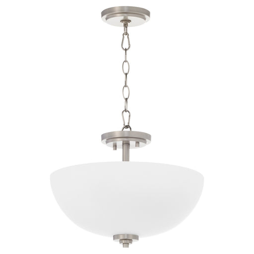 Adams Three Light Dual Mount Satin Nickel