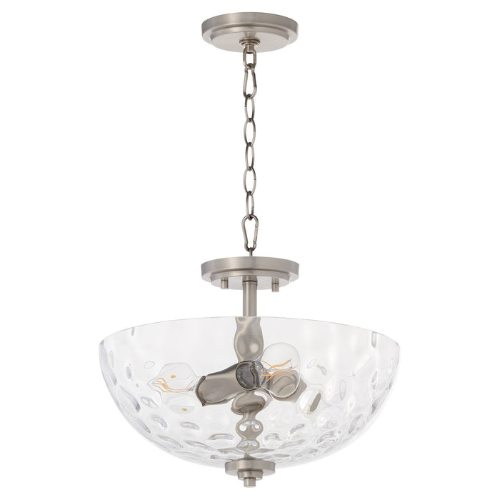 Quorum - 2800-15-265 - Three Light Dual Mount - Adams - Satin Nickel