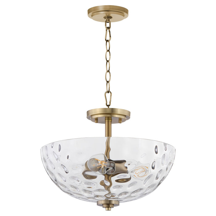 Quorum - 2800-15-280 - Three Light Dual Mount - Adams - Aged Brass