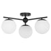 Quorum - 339-3-59 - Three Light Semi-Flush Mount - Jasper - Matte Black