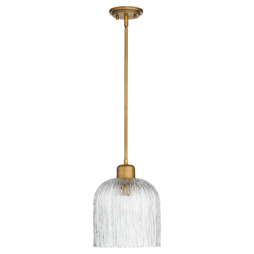 Quorum - 393-47 - One Light Pendant - Meriam - Brushed Brass
