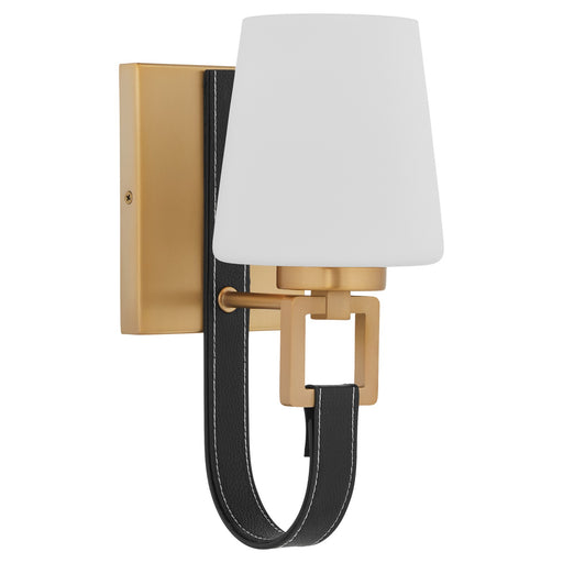 Hidalgo One Light Wall Mount Aged Brass