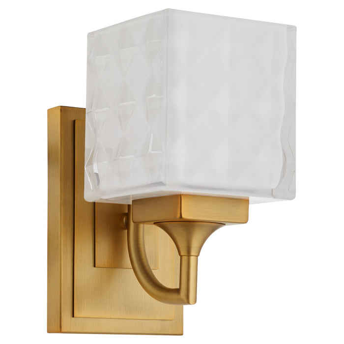Quorum - 5502-1-47 - One Light Wall Mount - Diamonte - Brushed Brass