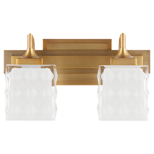 Diamonte Two Light Vanity Brushed Brass