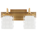 Quorum - 5502-2-47 - Two Light Vanity - Diamonte - Brushed Brass