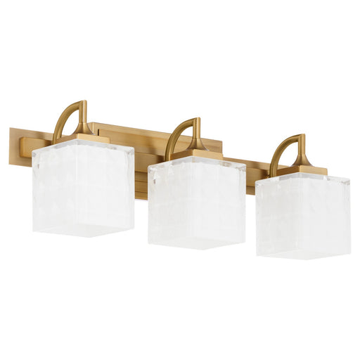 Diamonte Three Light Vanity Brushed Brass