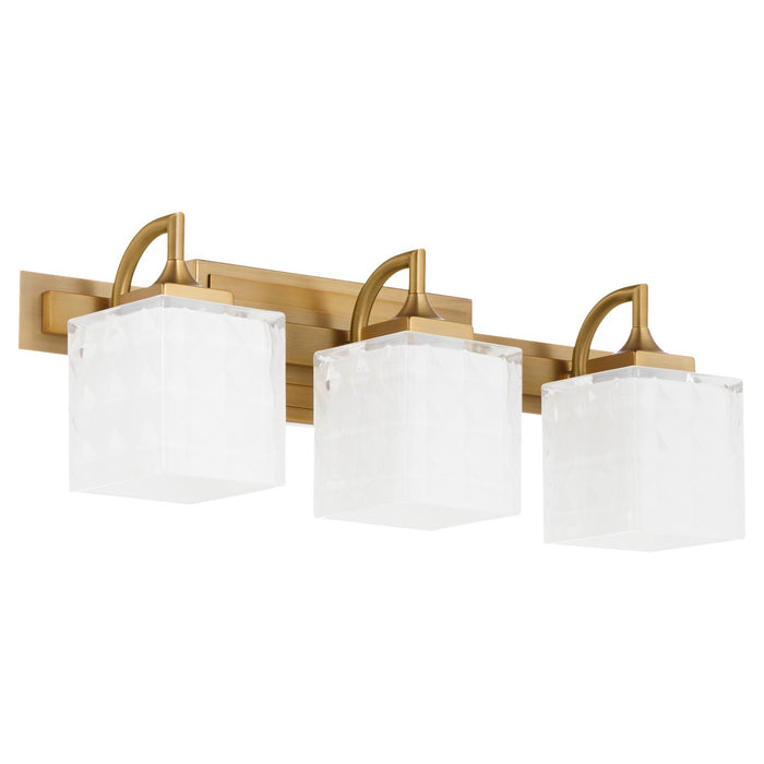 Quorum - 5502-3-47 - Three Light Vanity - Diamonte - Brushed Brass